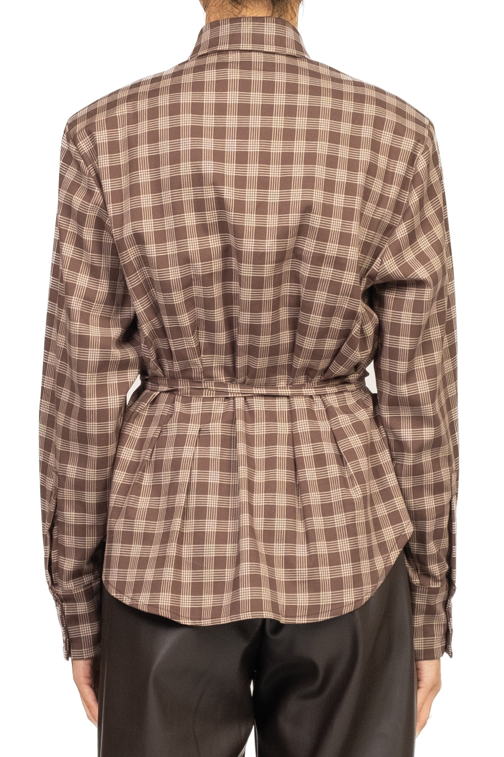 Vicolo - Camicia quadri con spalline e laccio Art. TF1531