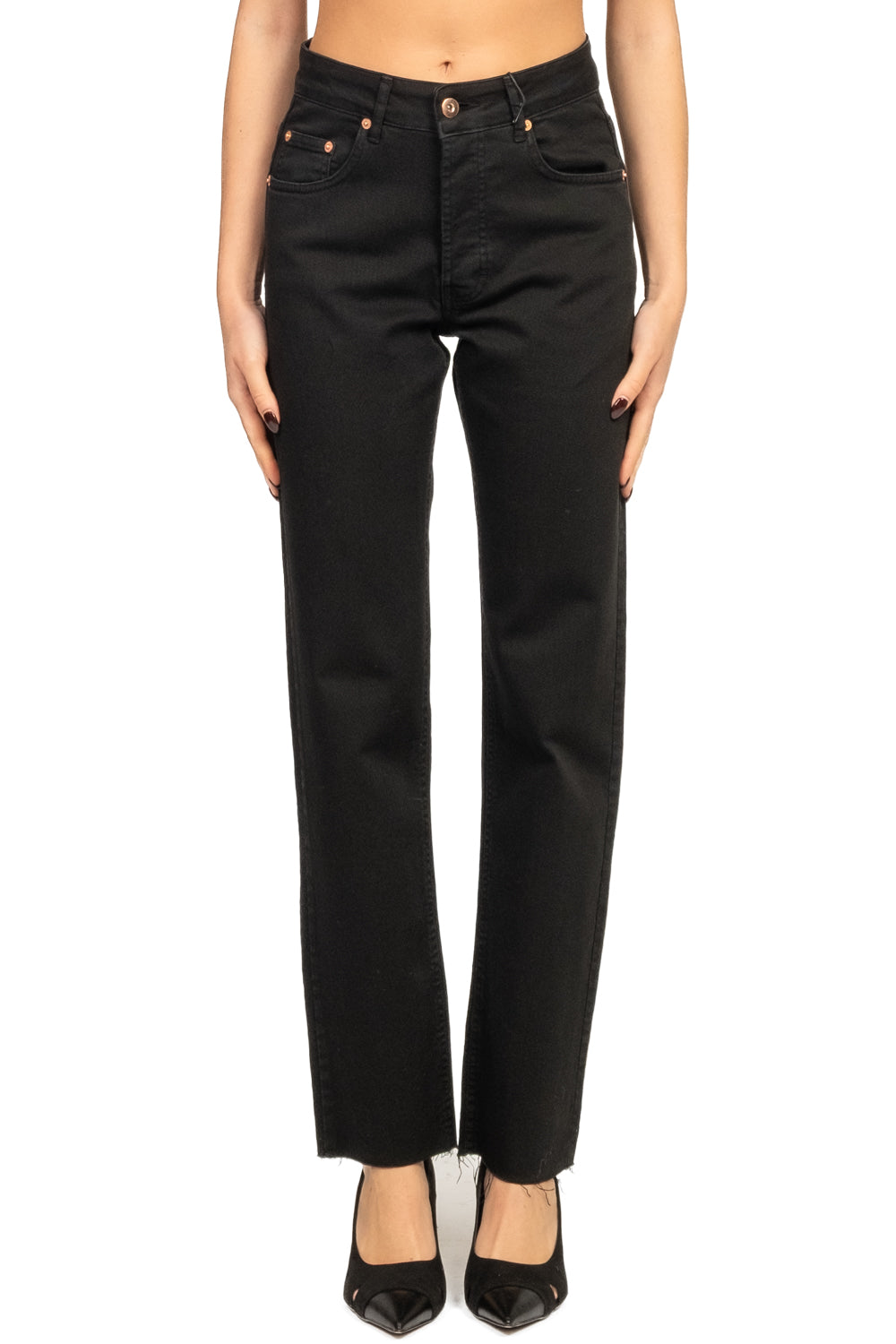 Tensione In - Jeans crop taglio vivo Art. CJ12704