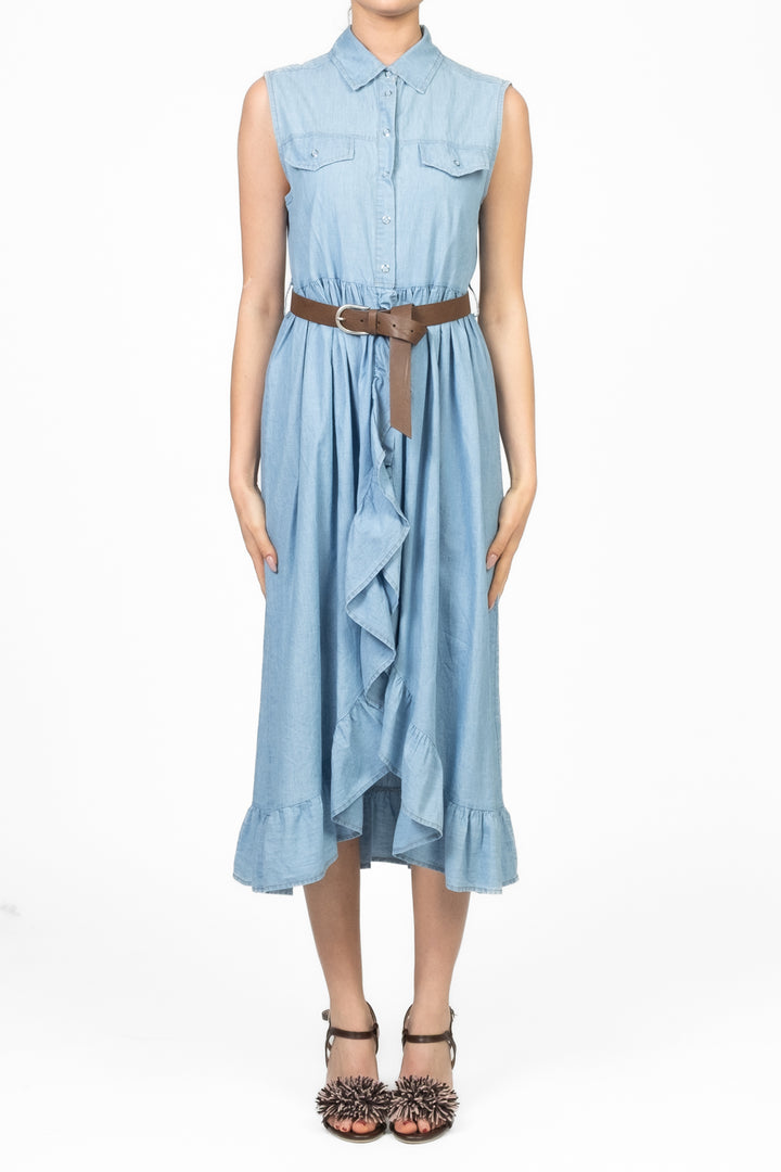 Dixie - Abito giromanica in denim Art. A773W152