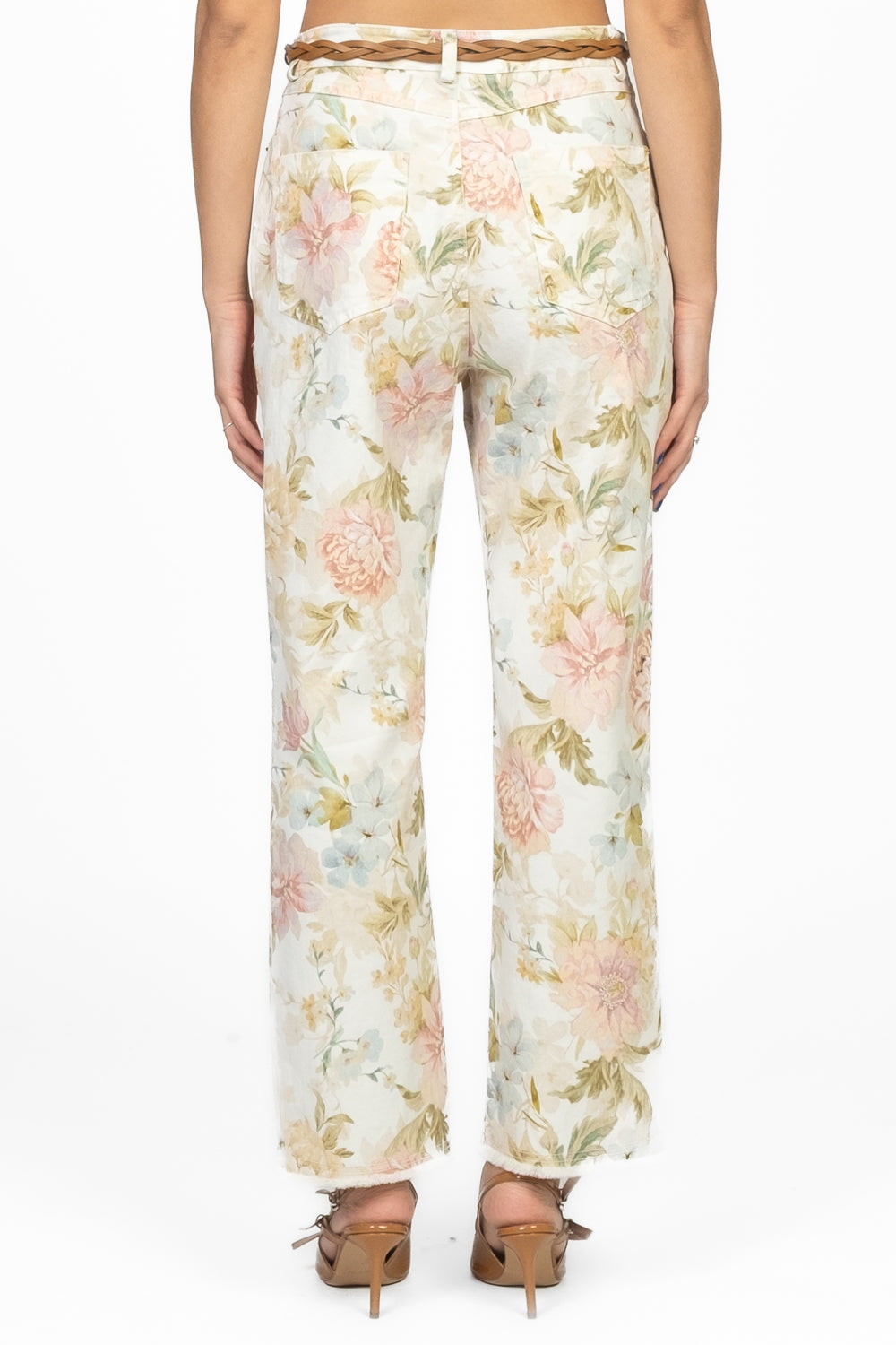 Tensione In - Jeans gamba dritta floreale Art. S25P980