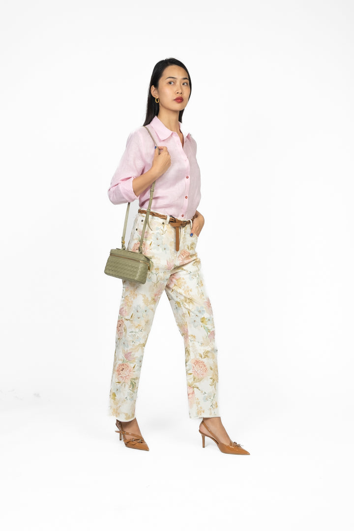 Tensione In - Jeans gamba dritta floreale Art. S25P980