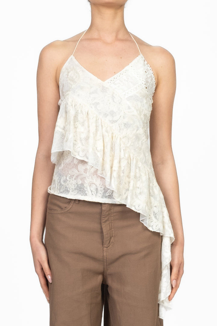 Dixie - Top in pizzo con rouches Art. R073W057