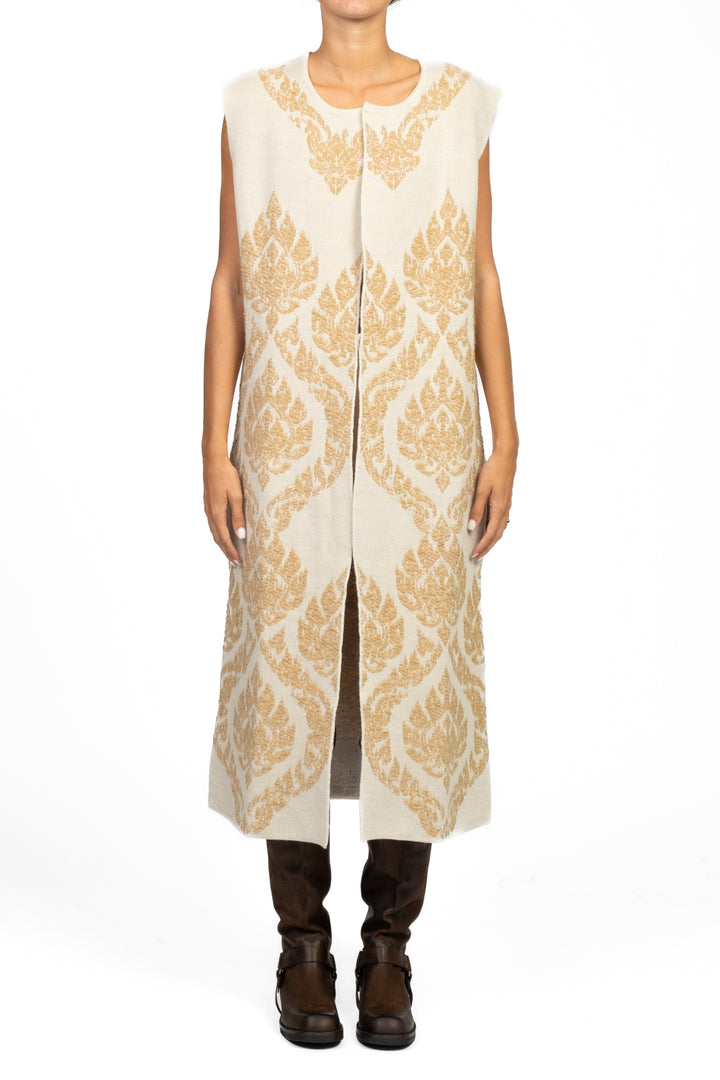 Tensione In - Gilet lungo fantasia Art.W5HMG75A400
