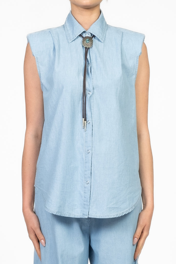 Dixie - Camicia in denim giromanica Art. C773W191