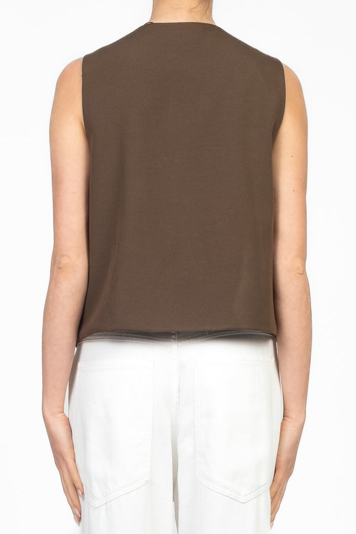 Tensione In - Gilet aperto con applicazioni Art. 37039