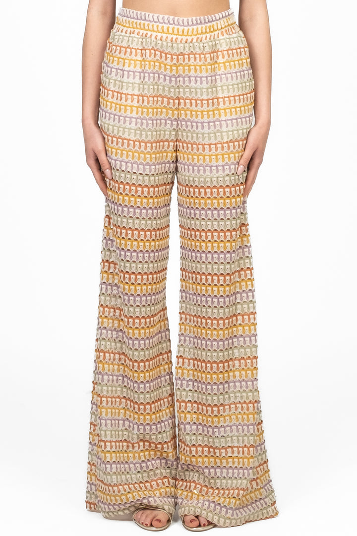 Have One - Pantalone ricamato con elastico Art. PSO-N485