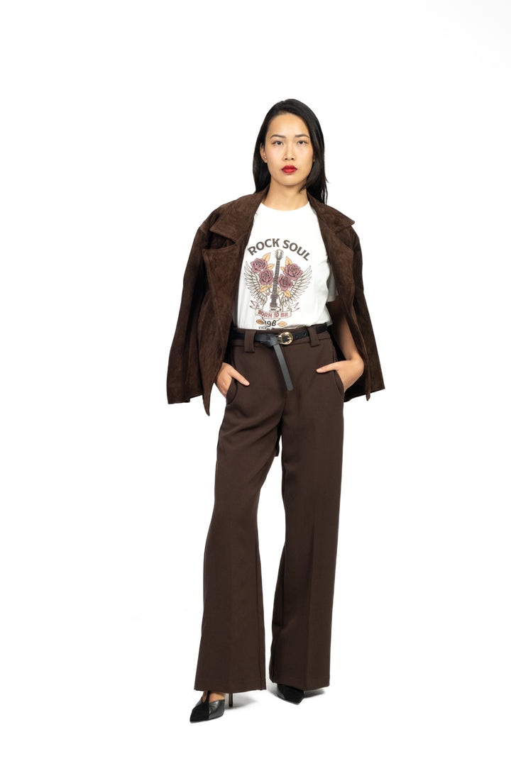 Tensione In - Pantalone gamba dritta con cintura Art. 26P1040
