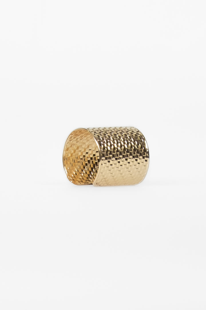 Upper - Bracciale placca martellato
