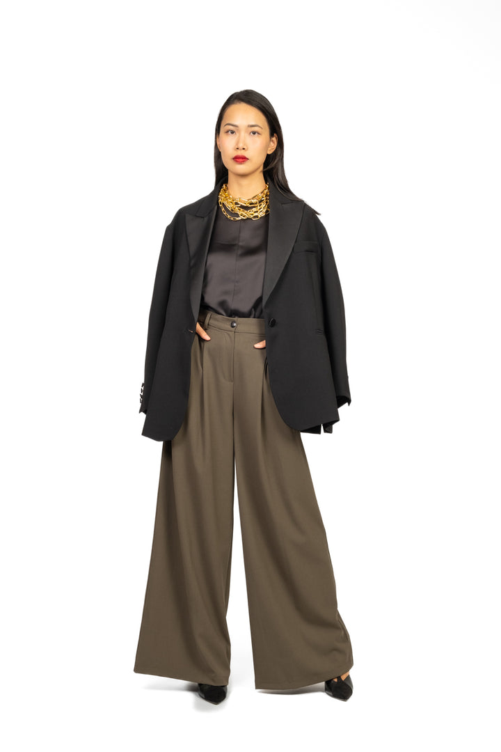 Tensione In - Pantalone palazzo con pinces Art. 26P1067