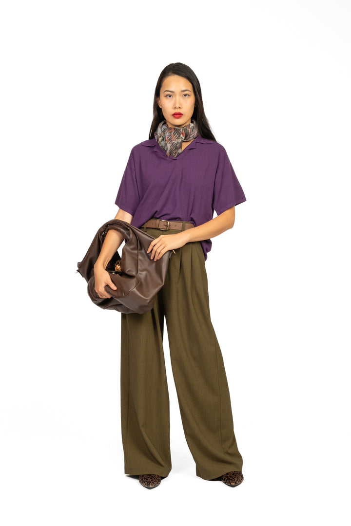 Tensione In - Pantalone palazzo con pinces Art. AI25-4216