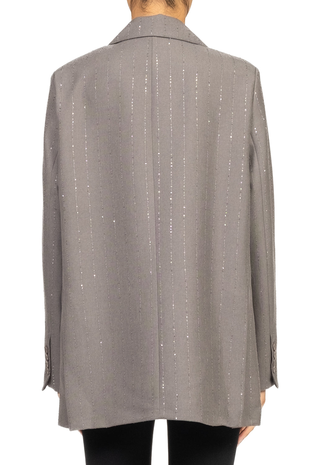 Tensione In - Giacca gessatura paillettes Art. W25J309