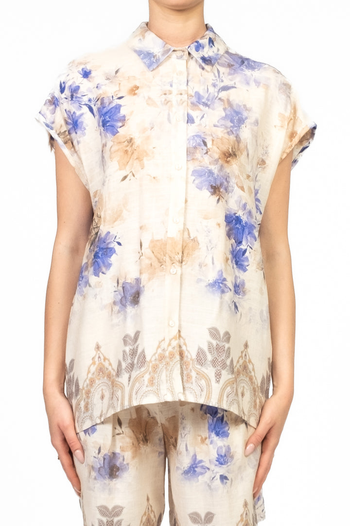 Tensione In - Camicia giromanica fantasia Art. C50296AT