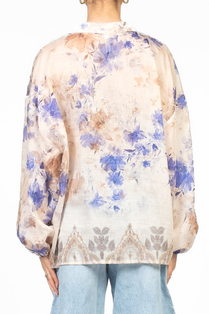 Tensione in - Camicia fantasia collo coreano Art. C10165AT