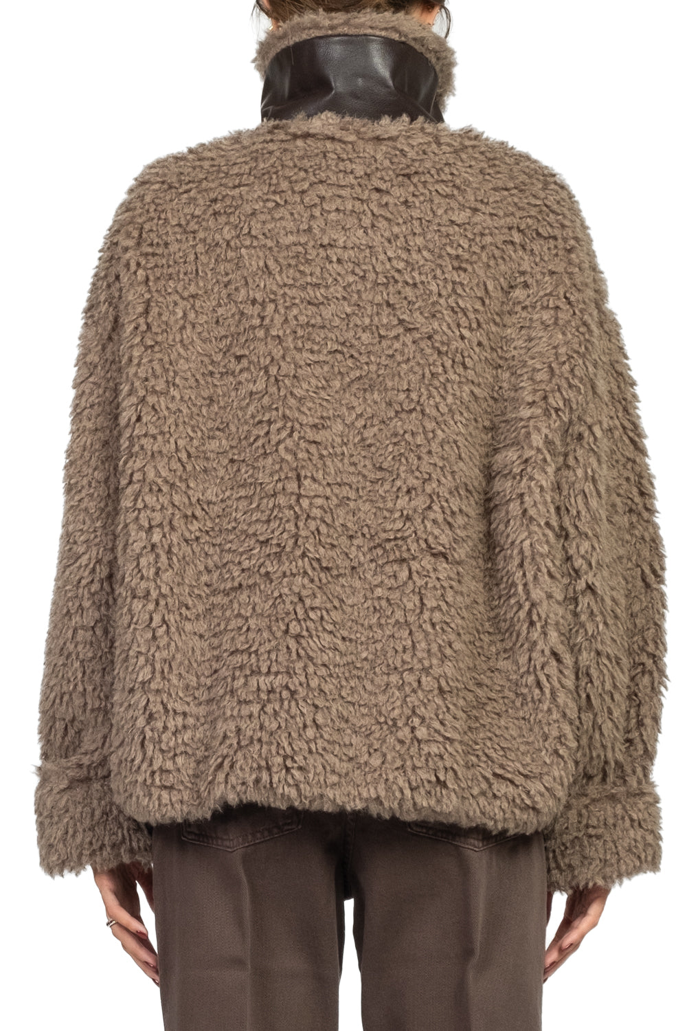 Vicolo - Giacca teddy intarsi ecopelle Art. TF0072