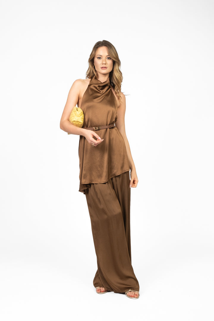 Tensione In - Pantalone satin con elastico Art. 5418BS