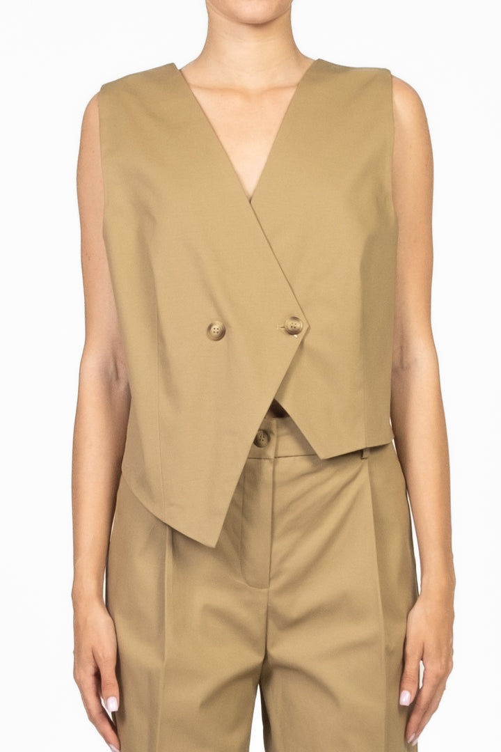 Tensione In - Gilet asimmetrico doppio petto Art. 25D7839