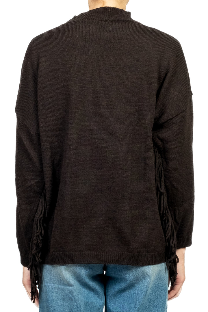 Vicolo - Maglia over con frange Art. 77226F