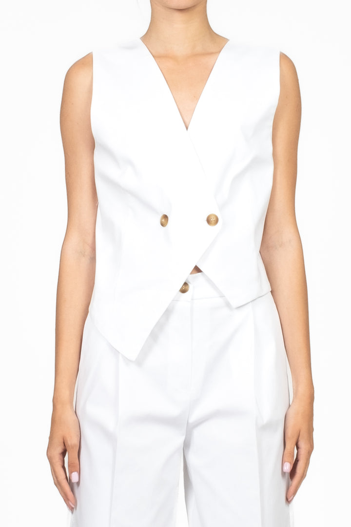 Tensione In - Gilet asimmetrico doppio petto Art. 25D7839