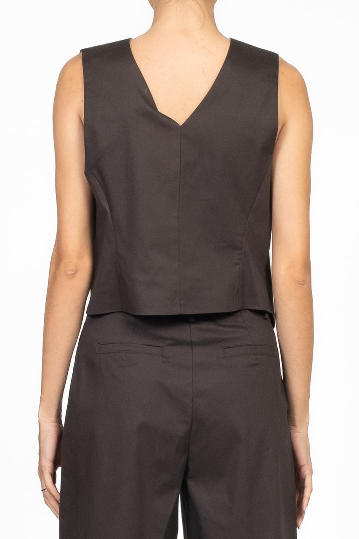 Tensione In - Gilet asimmetrico doppio petto Art. 25D7839