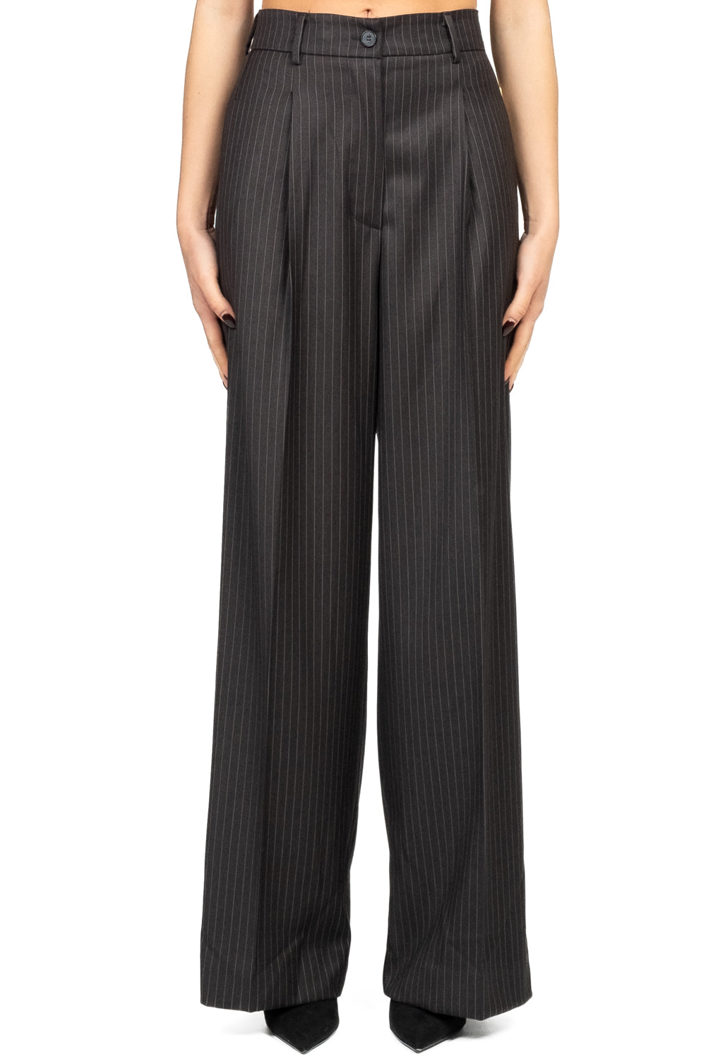 Vicolo - Pantalone palazzo gessato Art. TF1705