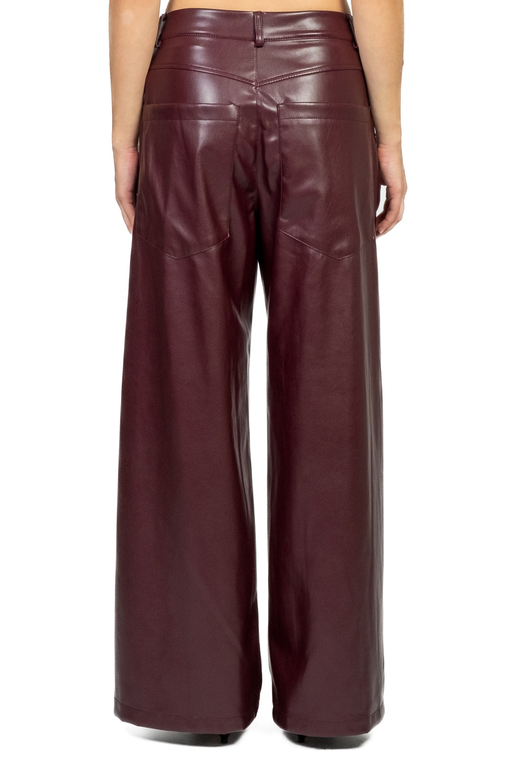 Dixie - Pantalone palazzo ecopelle Art. P845Y086