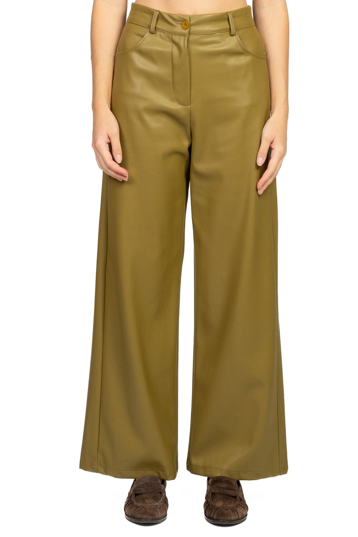 Dixie - Pantalone palazzo ecopelle Art. P845Y086