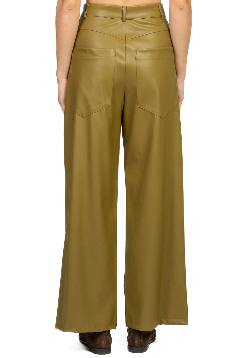 Dixie - Pantalone palazzo ecopelle Art. P845Y086