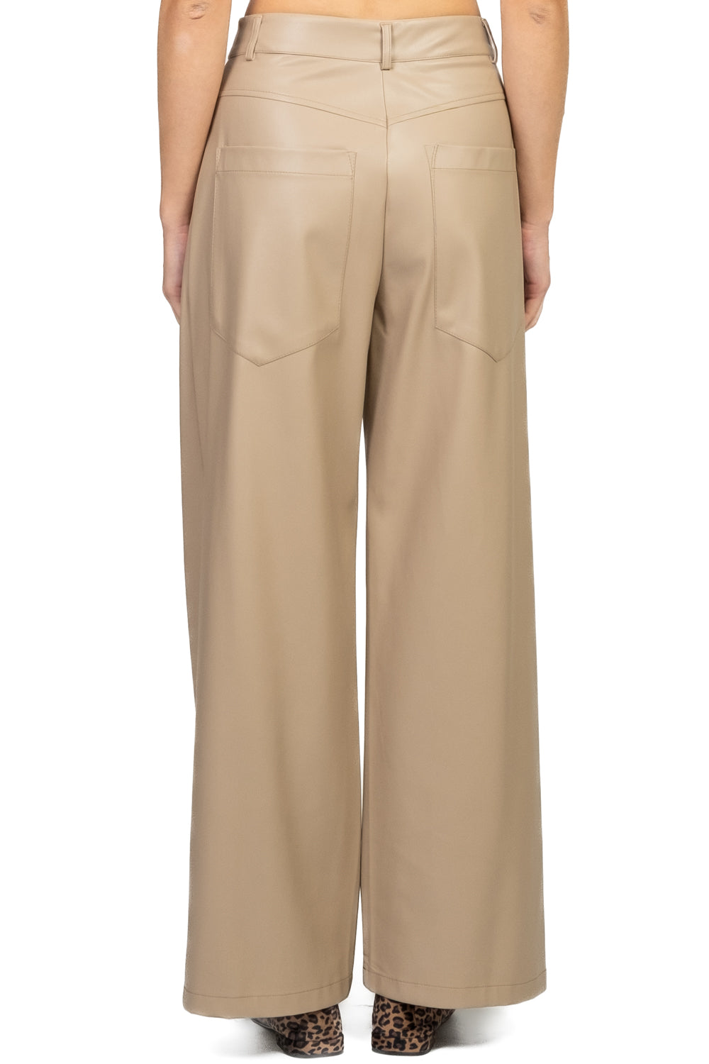 Dixie - Pantalone palazzo ecopelle Art. P845Y086