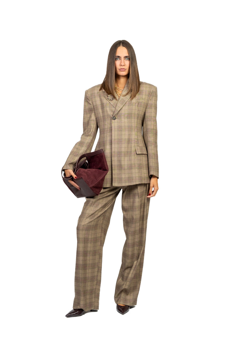 Tensione In - Pantalone palazzo galles con pinces Art. W25P734