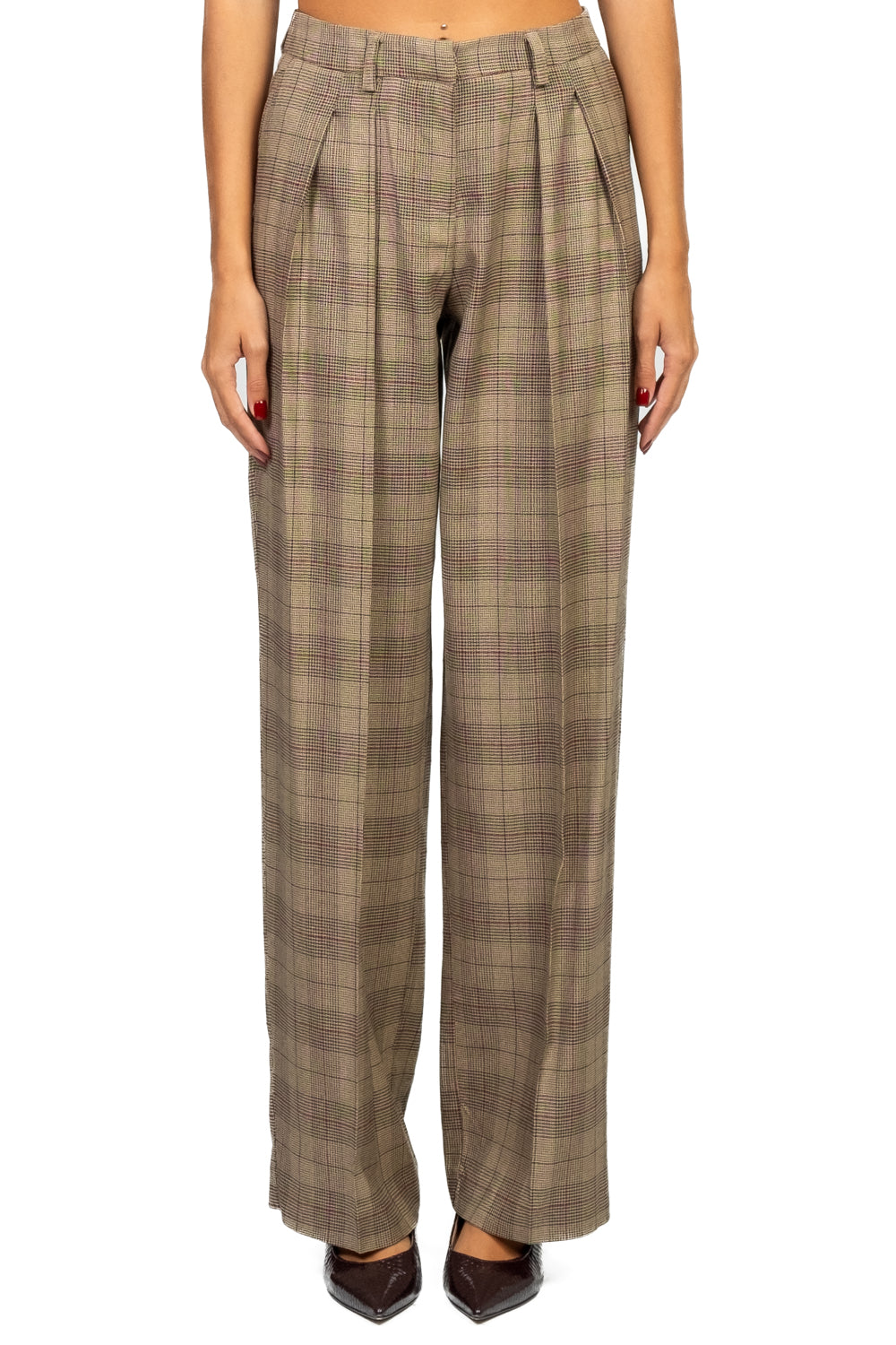 Tensione In - Pantalone palazzo galles con pinces Art. W25P734