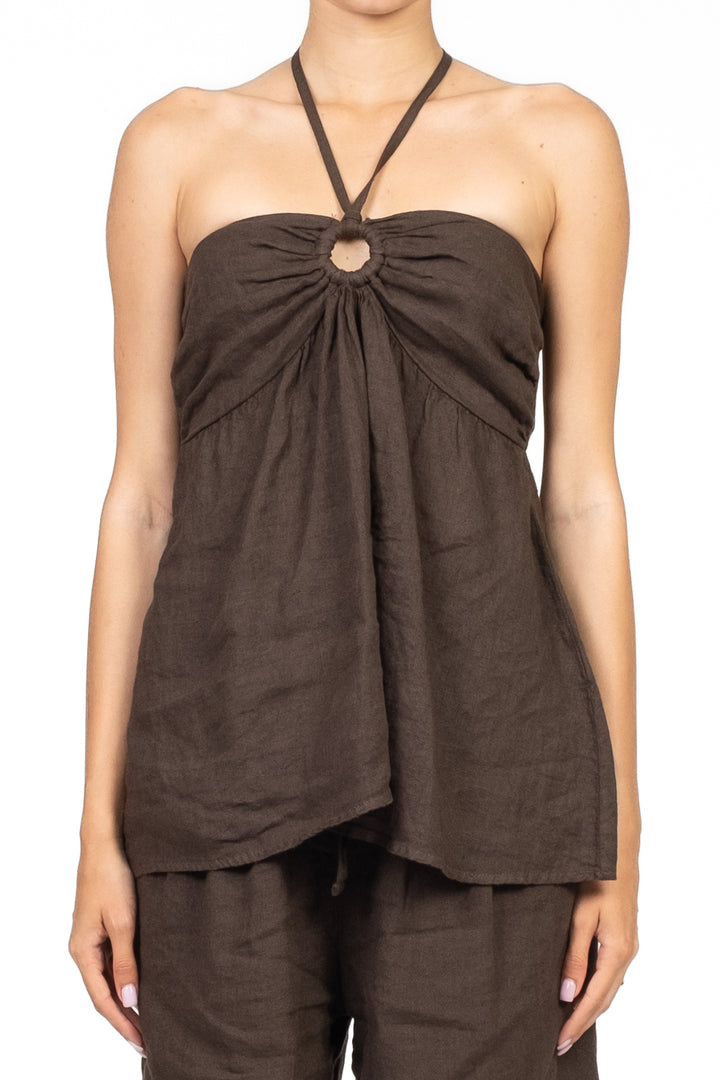 Vicolo - Top halter in lino Art. TD2925