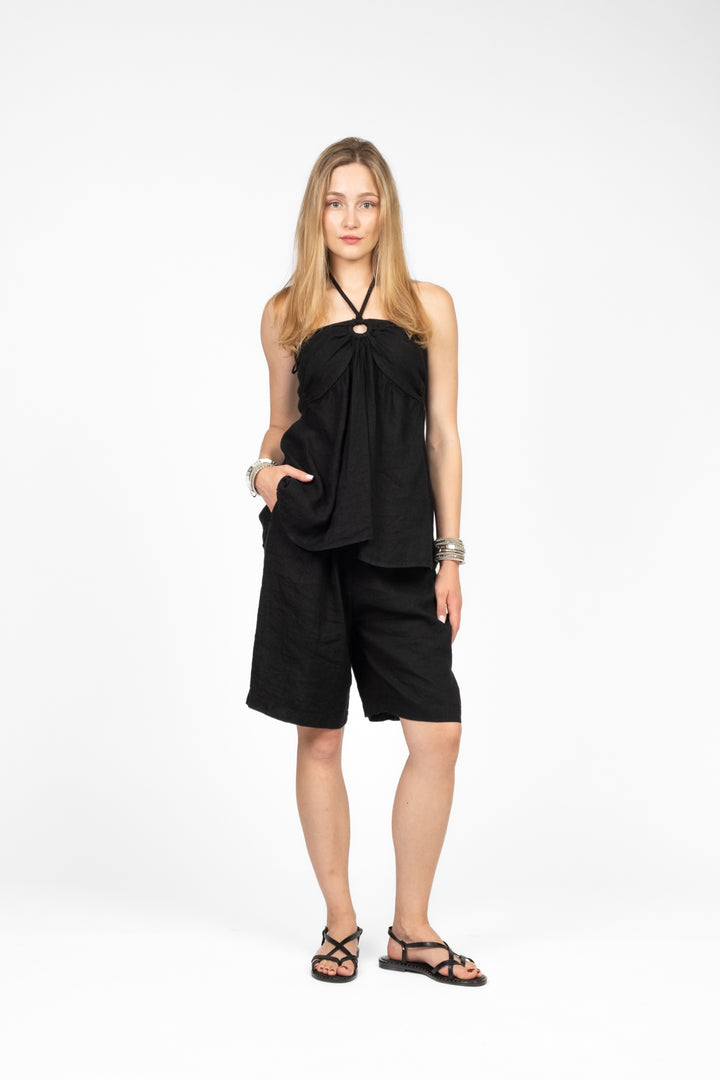 Vicolo - Top halter in lino Art. TD2925
