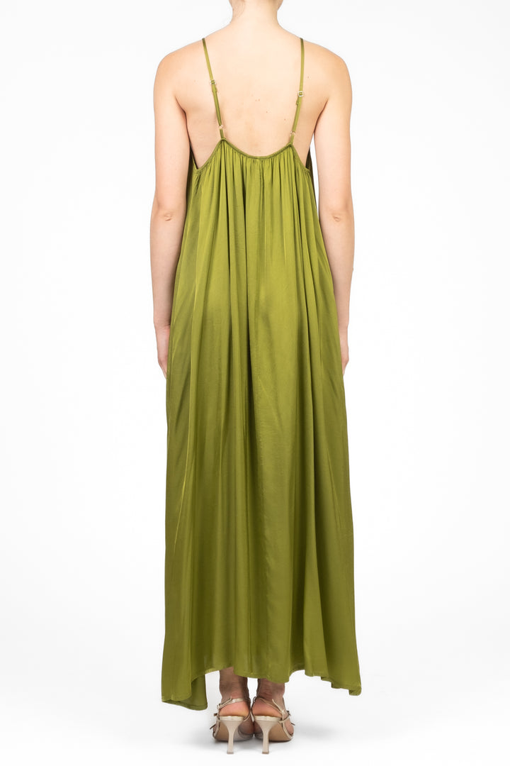 Dixie - Abito in satin scollo americano Art. A782W176