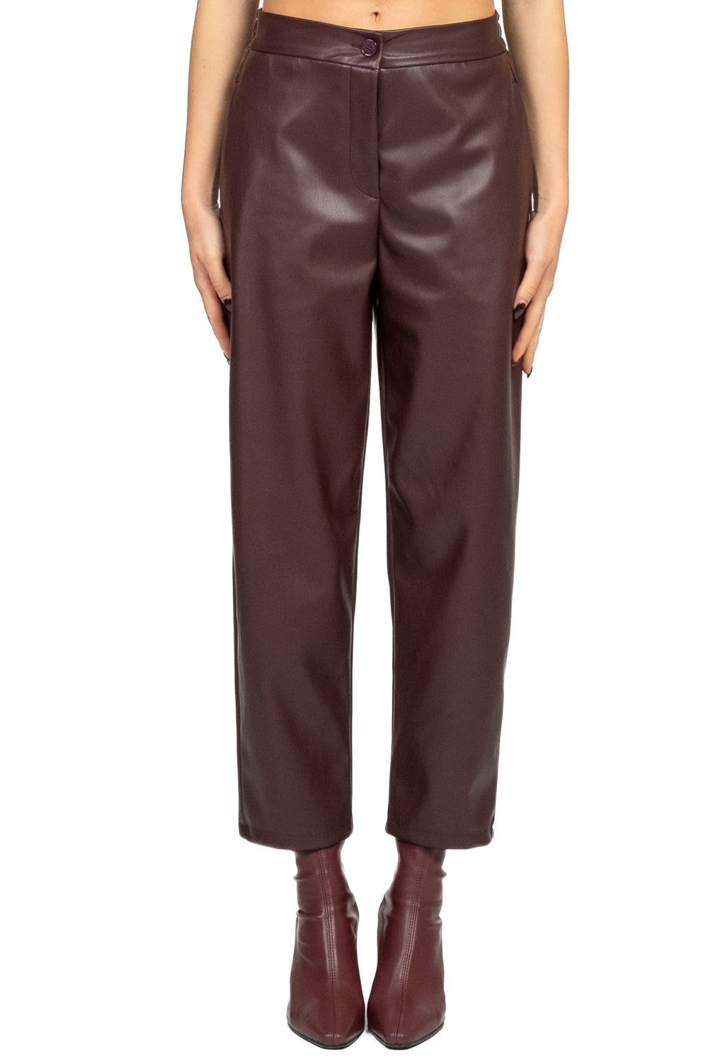 Vicolo - Pantalone ecopelle carrot Art. TF1679