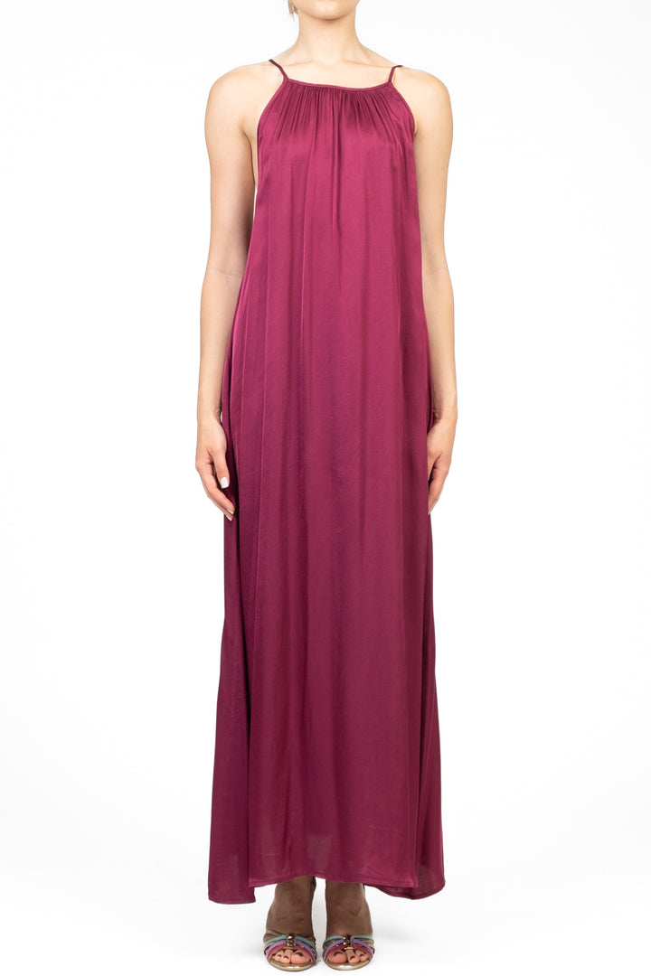 Dixie - Abito in satin scollo americano Art. A782W176