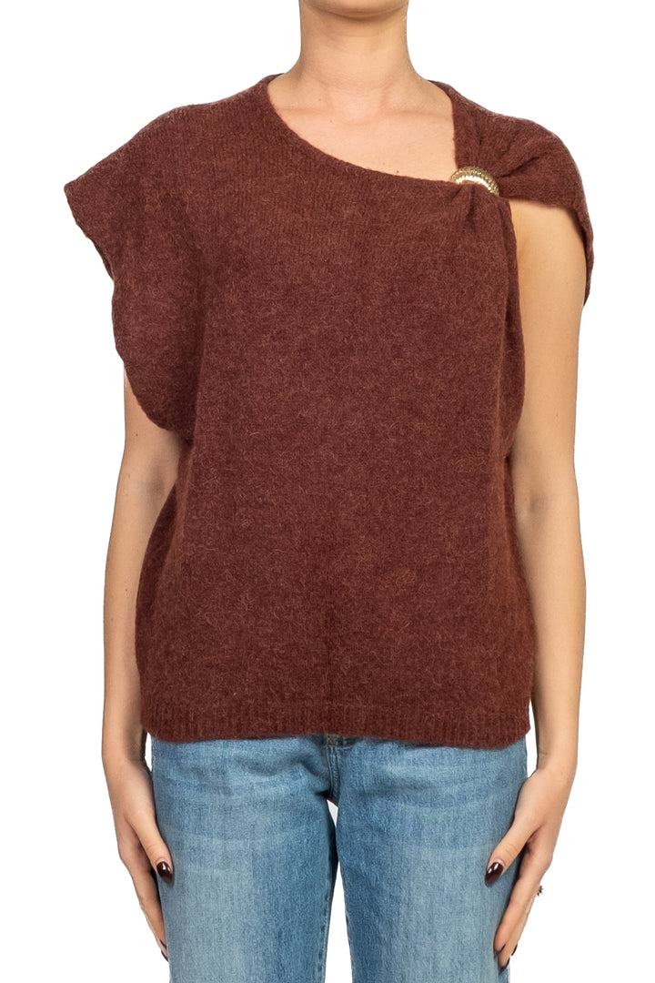 Vicolo - Gilet in maglia anello oro Art. 55125F