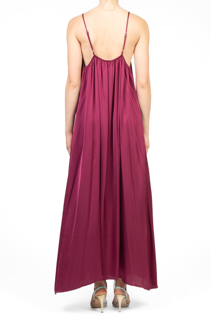 Dixie - Abito in satin scollo americano Art. A782W176