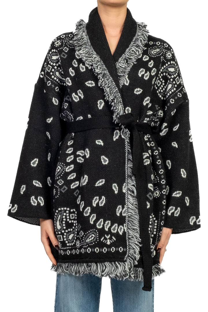 Tensione In - Caban fantasia bandana con cintura Art. W5HMG38A400