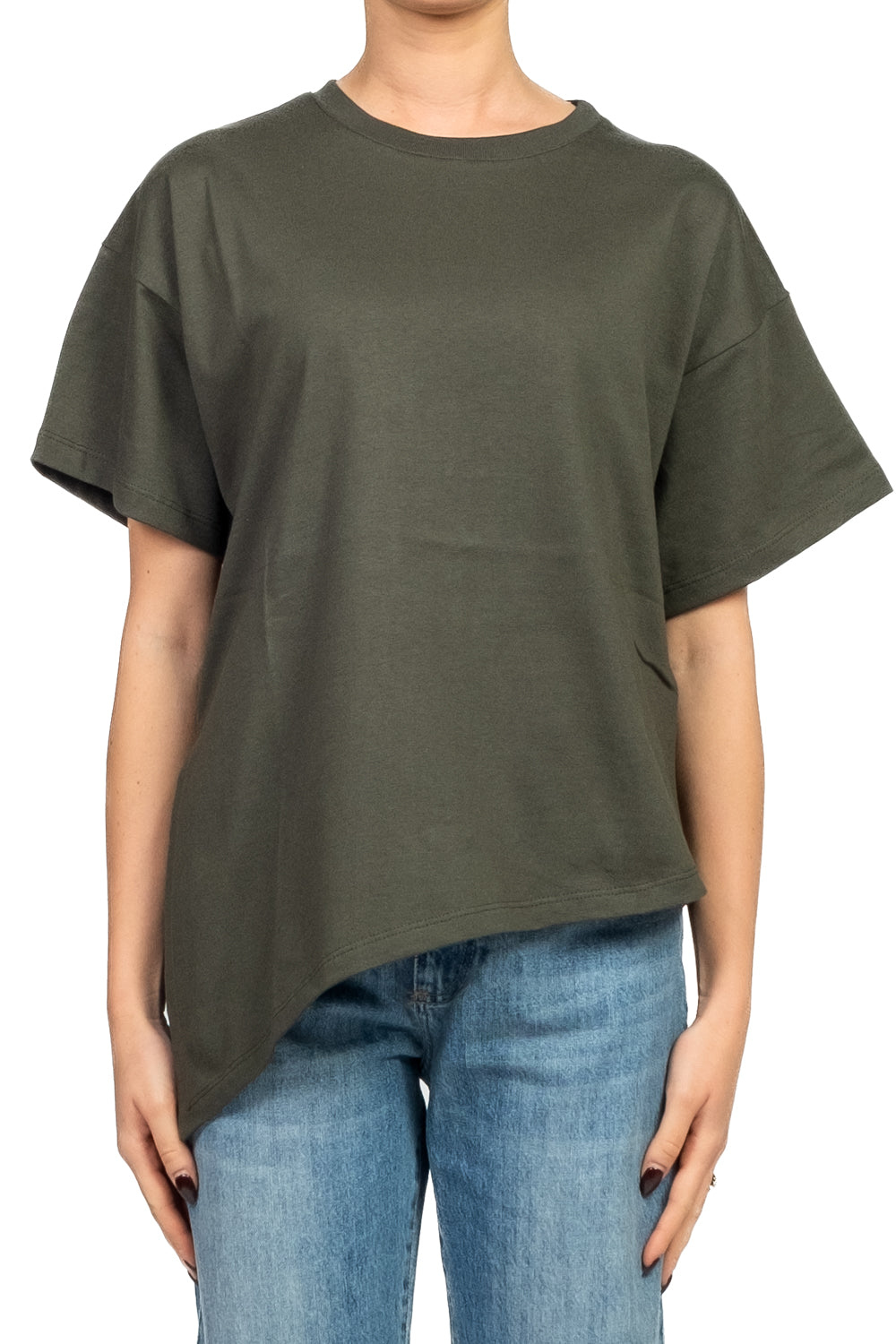 Vicolo - T-shirt  basic asimmetrica Art. UF0190