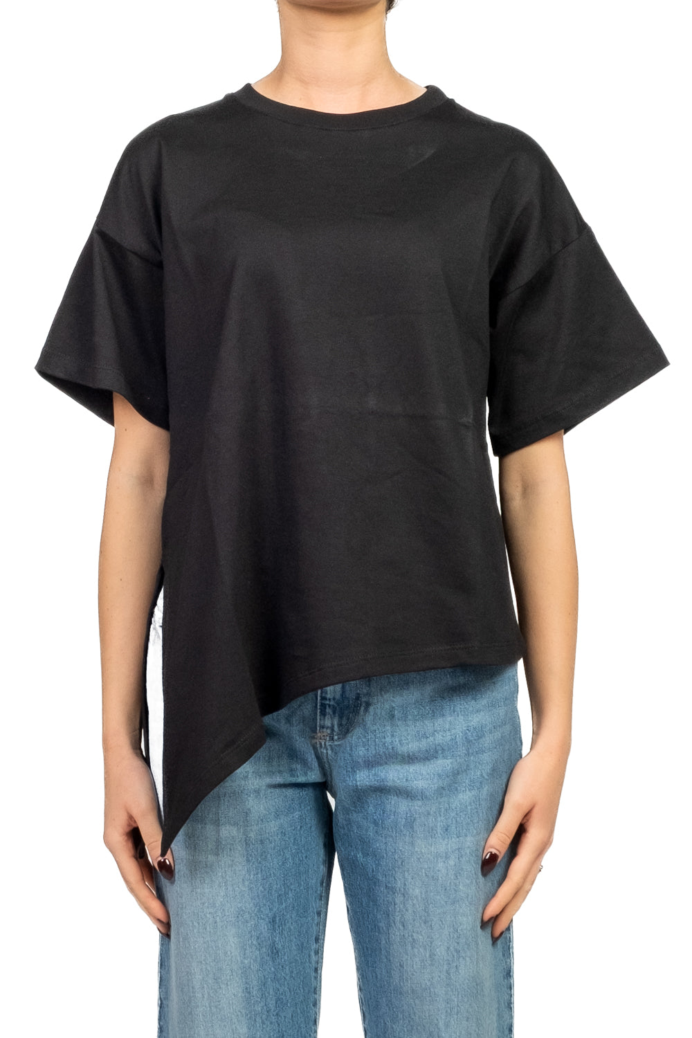 Vicolo - T-shirt  basic asimmetrica Art. UF0190