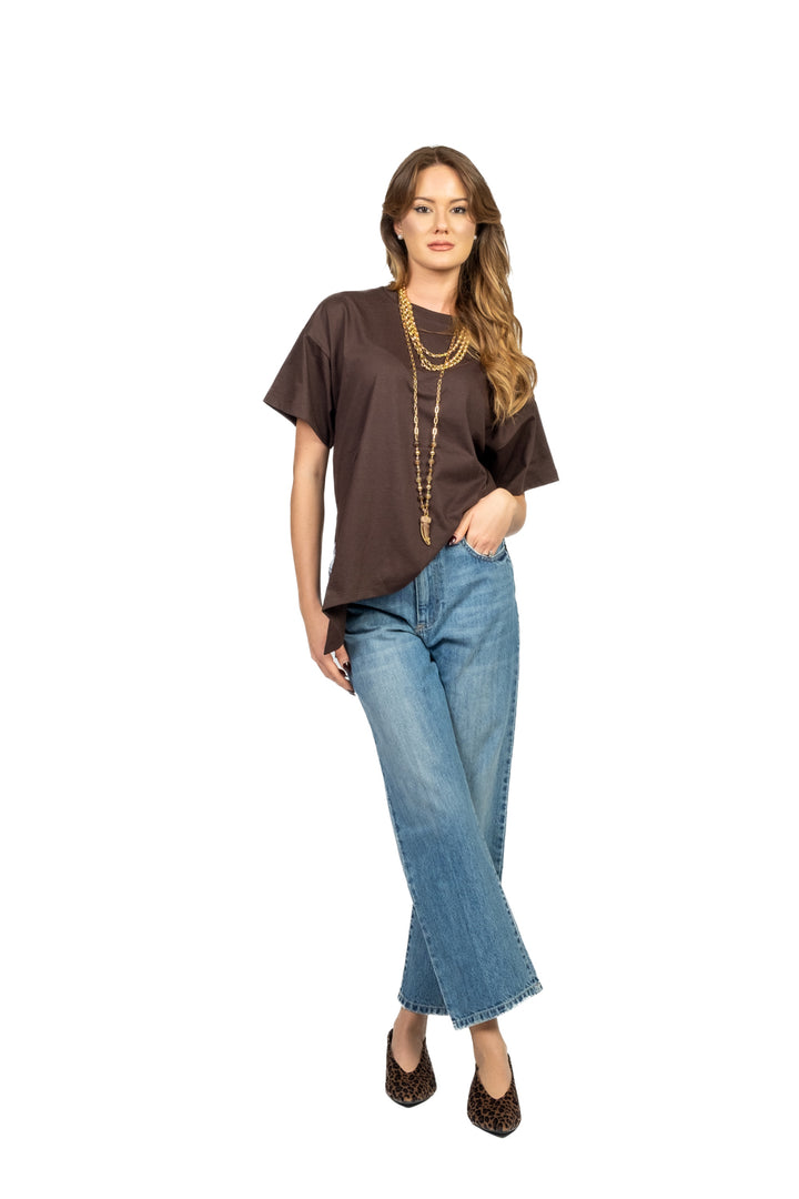 Vicolo - T-shirt  basic asimmetrica Art. UF0190