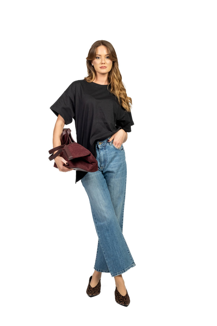 Vicolo - T-shirt  basic asimmetrica Art. UF0190