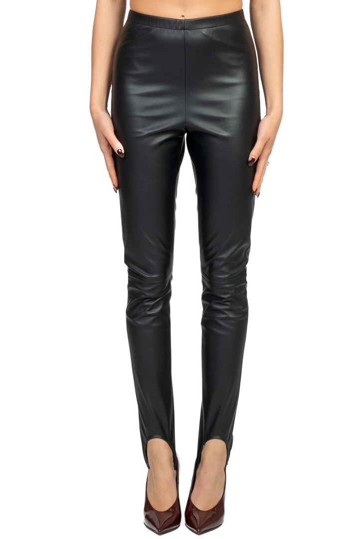 Tensione In - Leggings ecopelle con ghetta Art. 26P1121