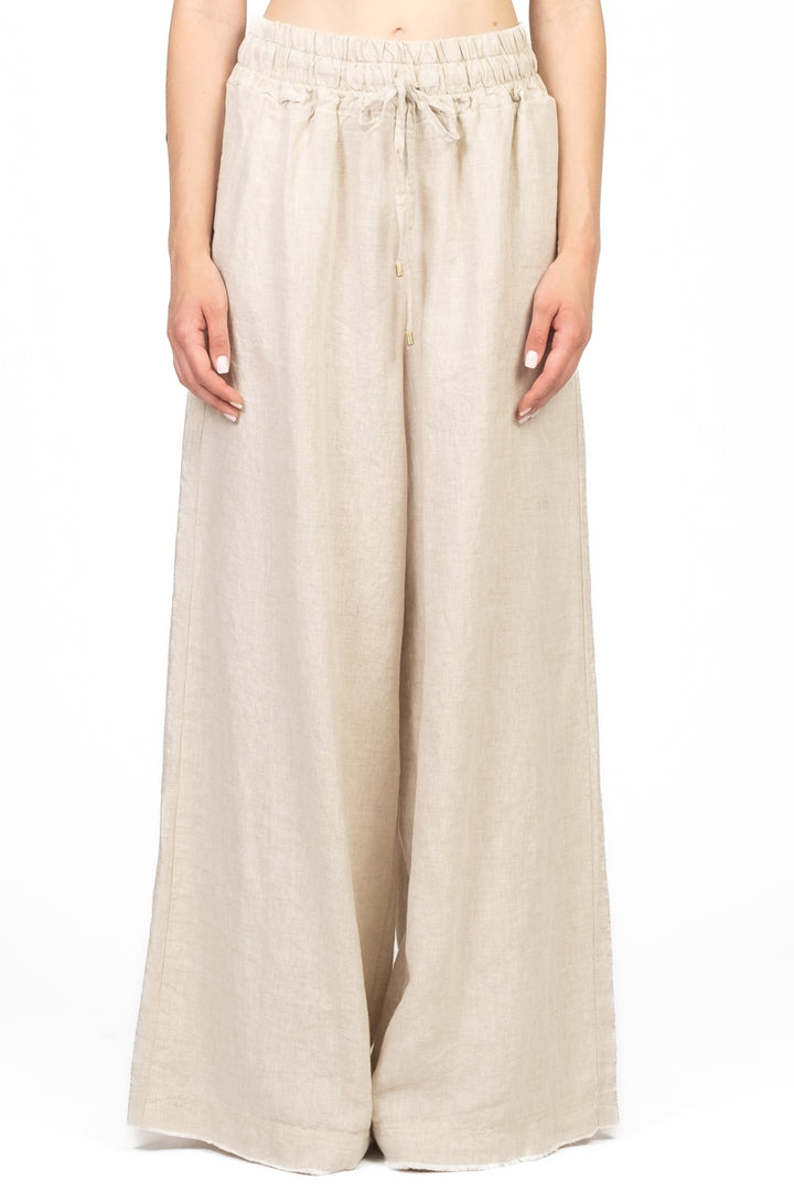 Tensione In - Pantalone con coulisse in lino Art. S25PE38