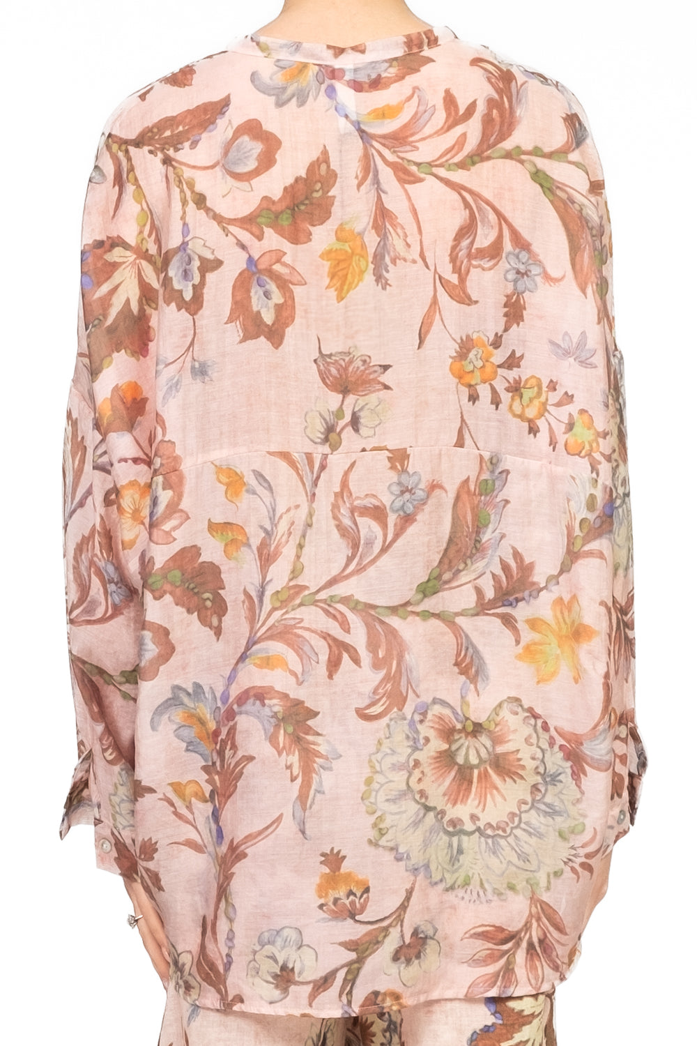 Tensione In - Camicia fantasia floreale sfrangiata Art. S25CH10