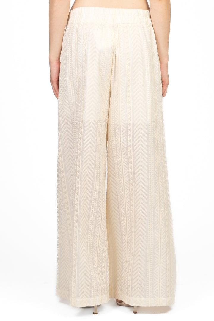 Tensione In - Pantalone palazzo ricamato Art. S25PF30