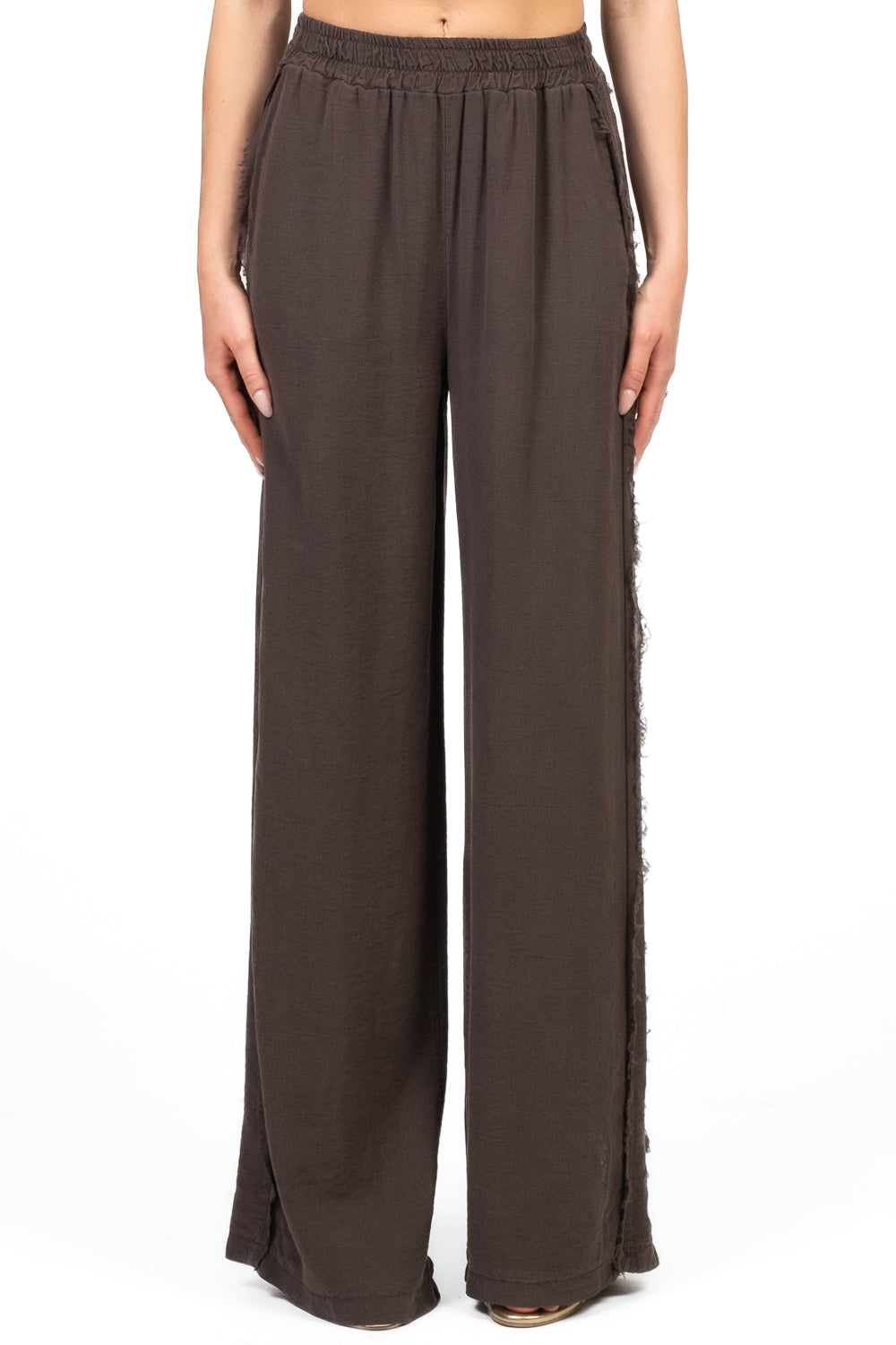 Tensione In - Pantalone palazzo sfrangiato Art. SS251204