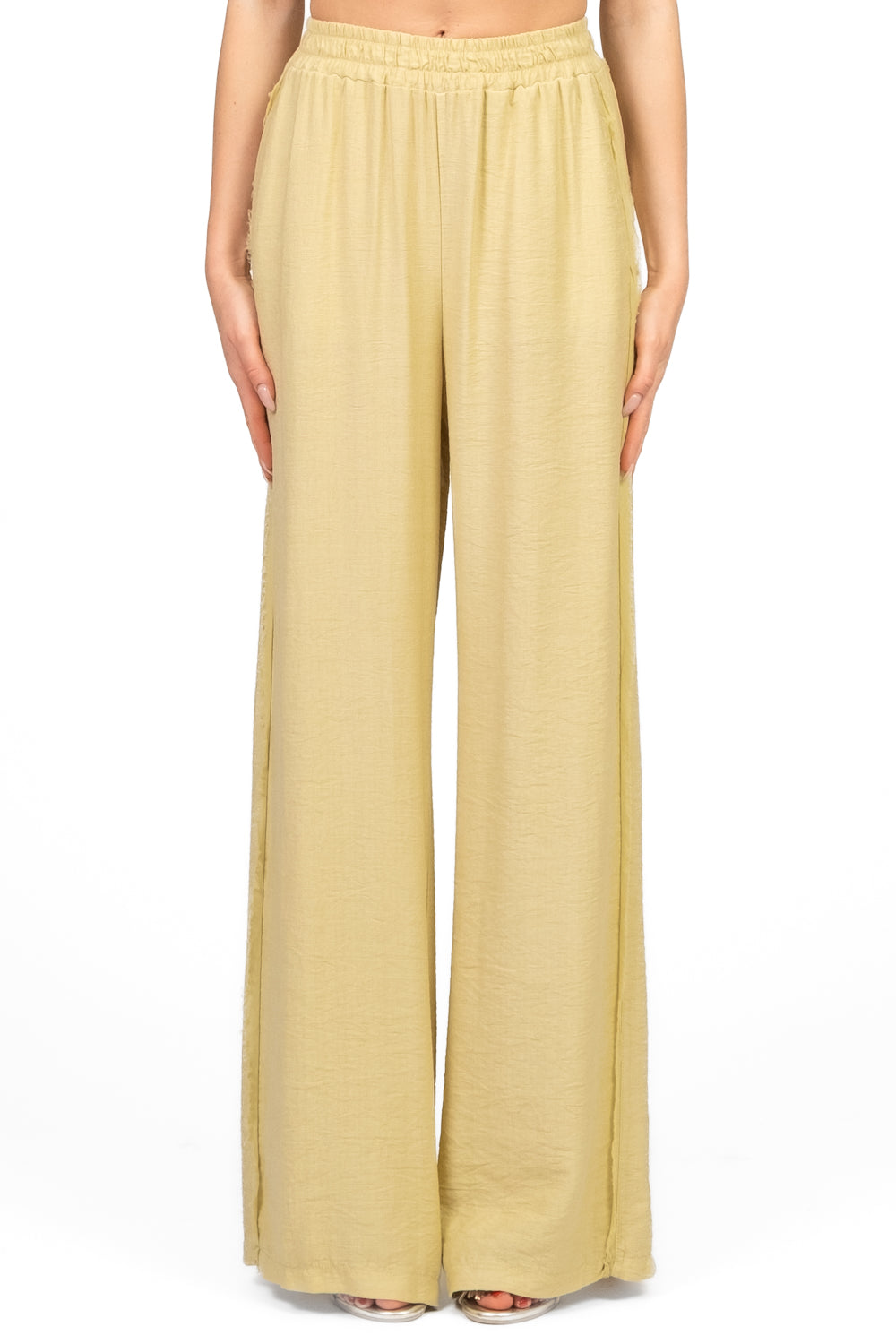Tensione In - Pantalone palazzo sfrangiato Art. SS251204