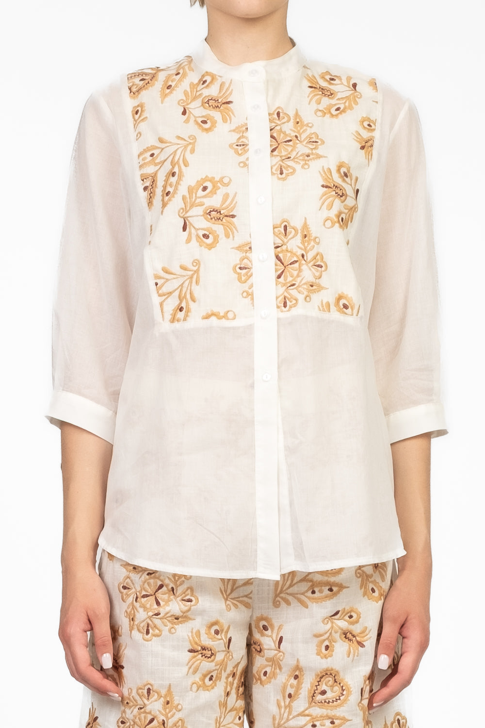 Tensione In - Camicia con ricamo Art. C20119AT