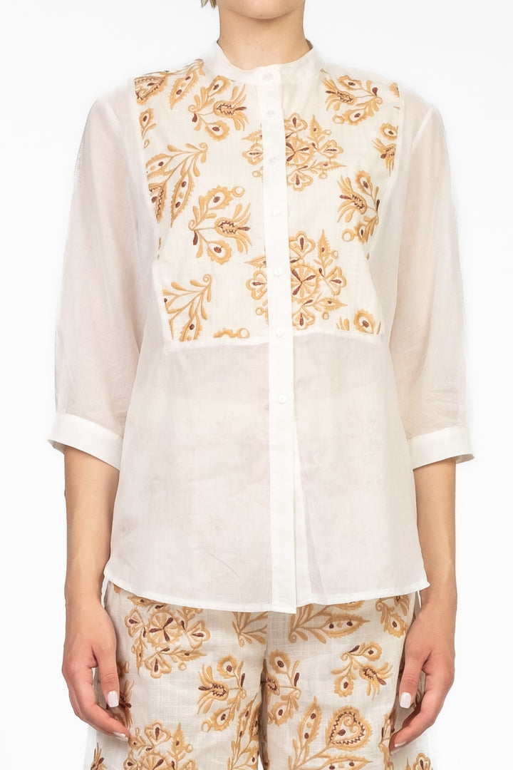 Tensione In - Camicia con ricamo Art. C20119AT